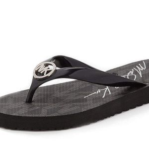 Mk Logo flip flops
